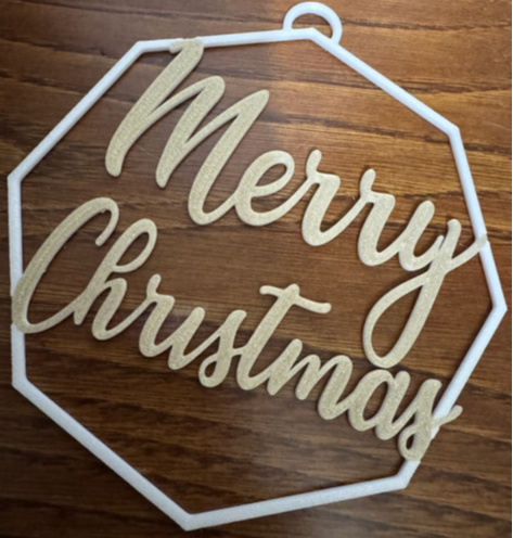 Christmas MerryChristmas Ornament