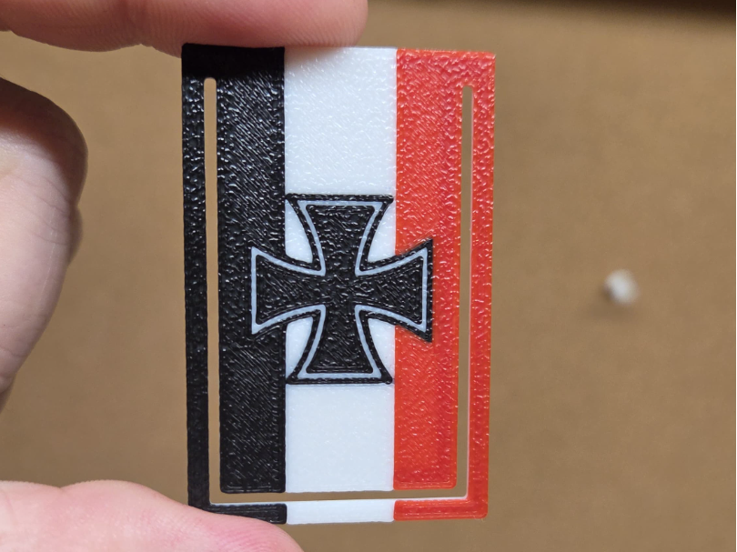 Imperial Germany Flag Paperclip / Bookmark