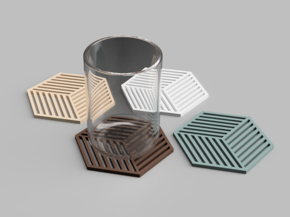 Modern Glass coasters