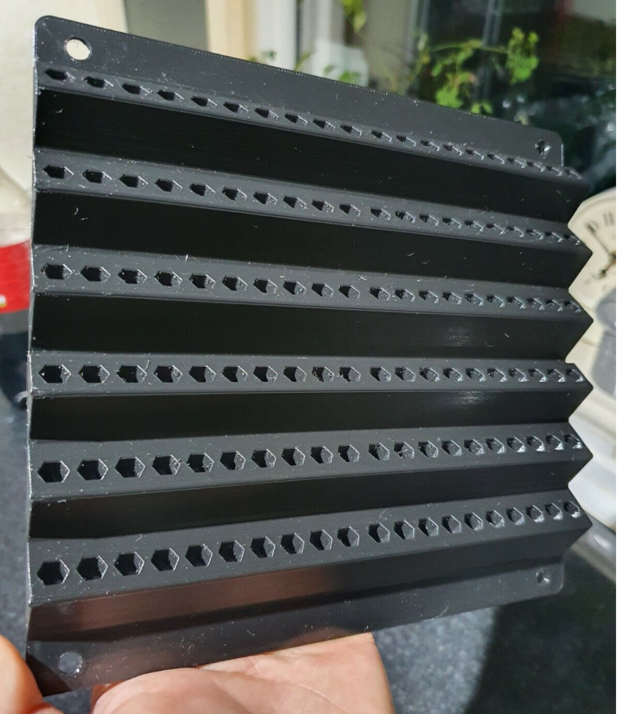 120 HOLES SCREWDRIVER BIT HOLDER HEX SHANK 6.35mm 1/4" WALL MOUNT