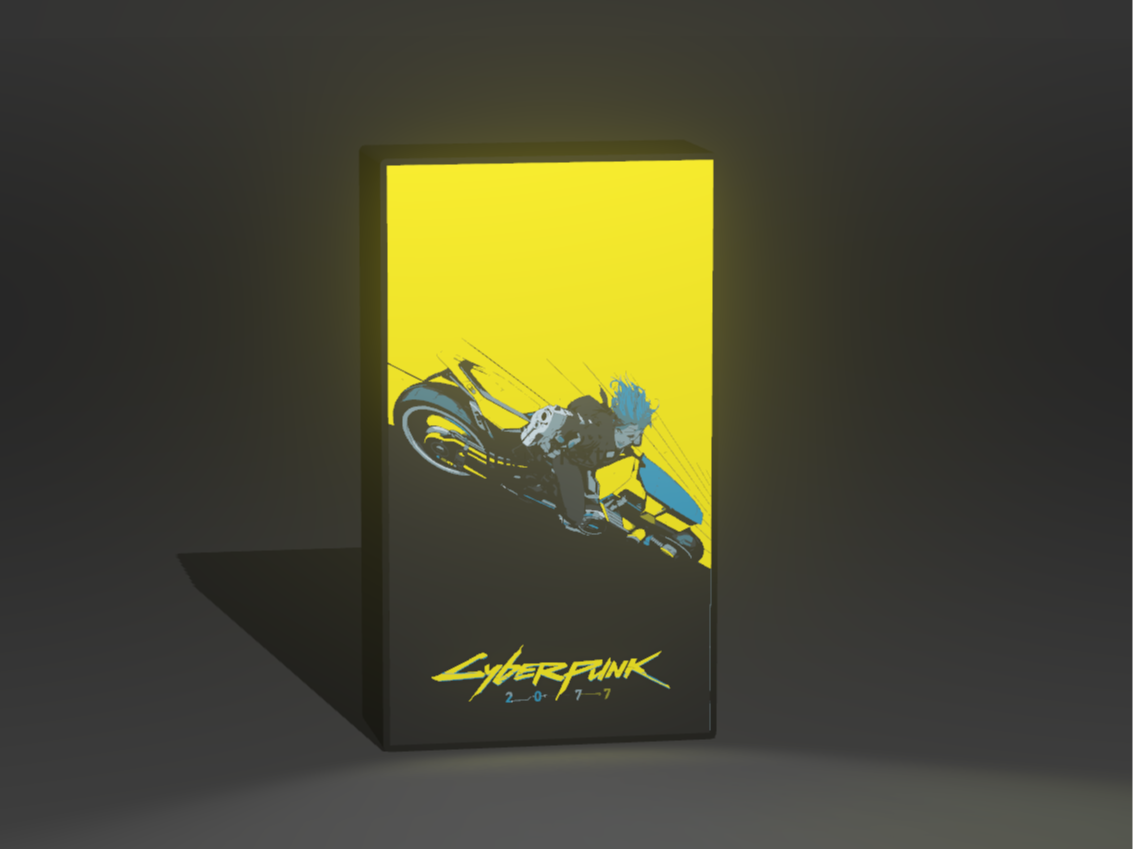 Neon Rider Sci-Fi Poster