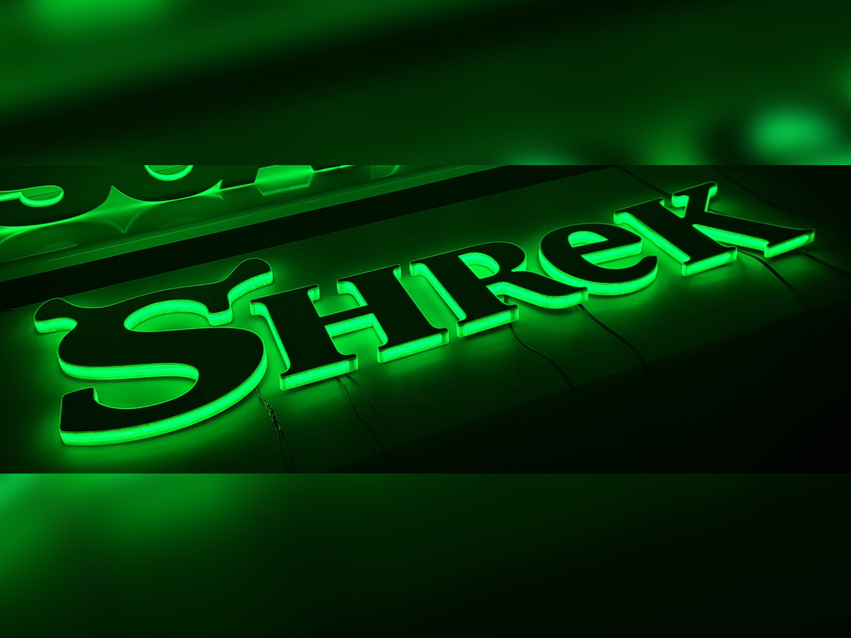 Shrek led letters