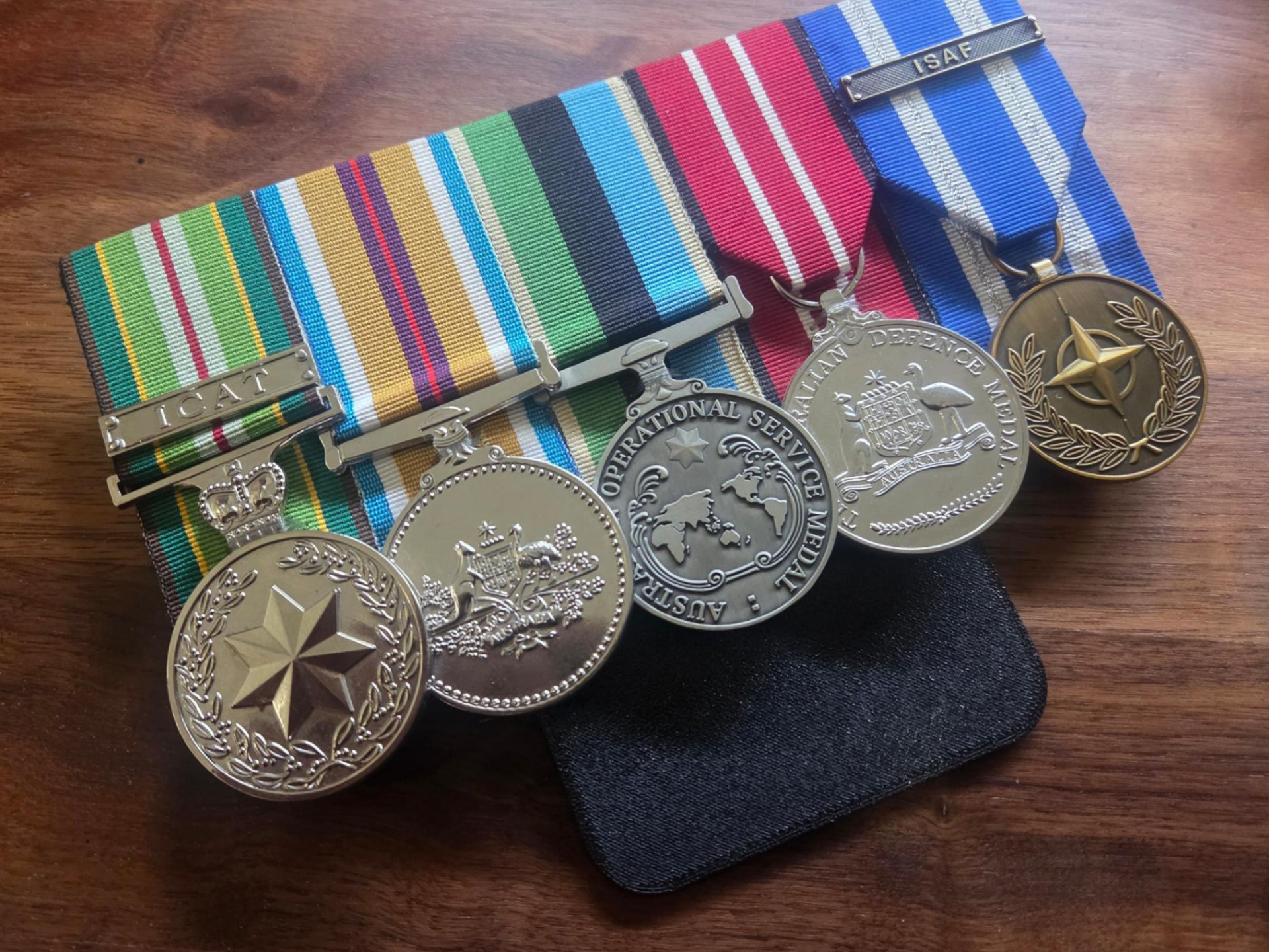 ADF Medal Holder - Pin backed pocket insert