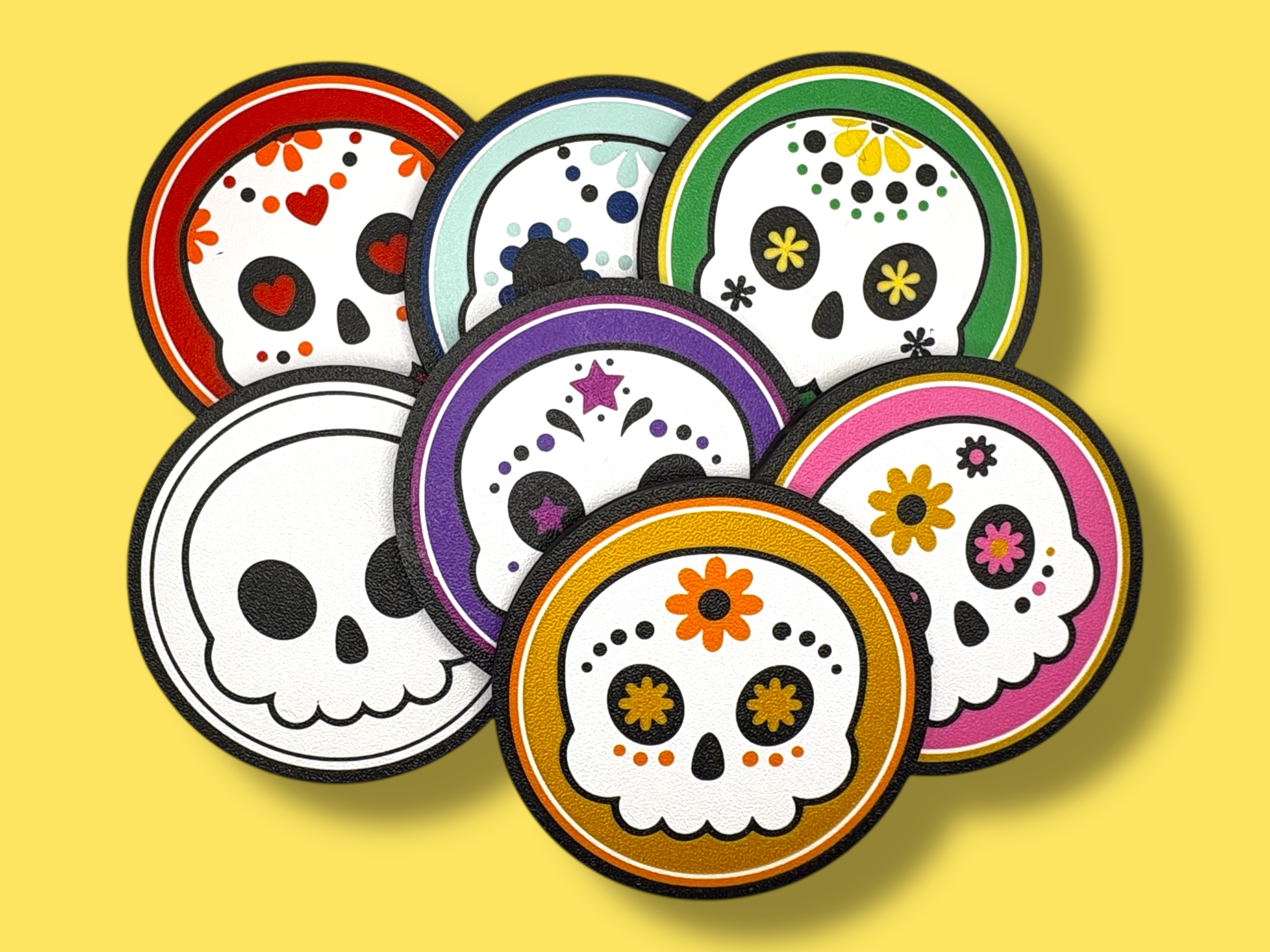 Dia de Los Muertos - Sugar Skull Coaster Set