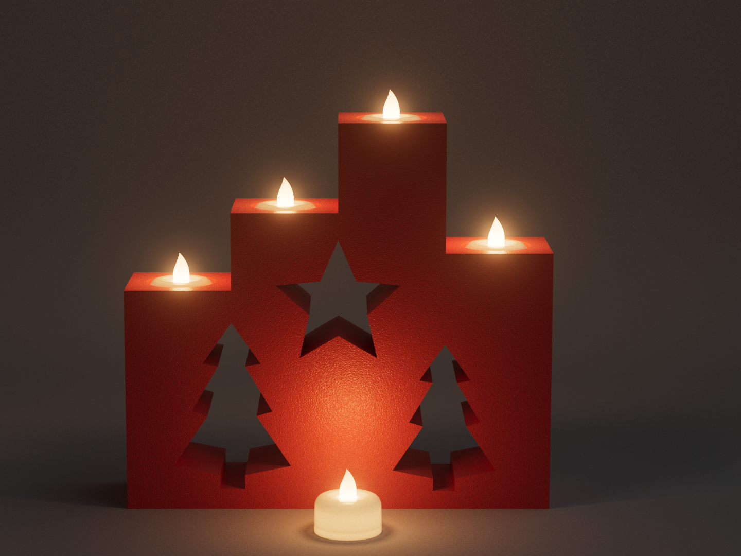 Christmas combination candlestick