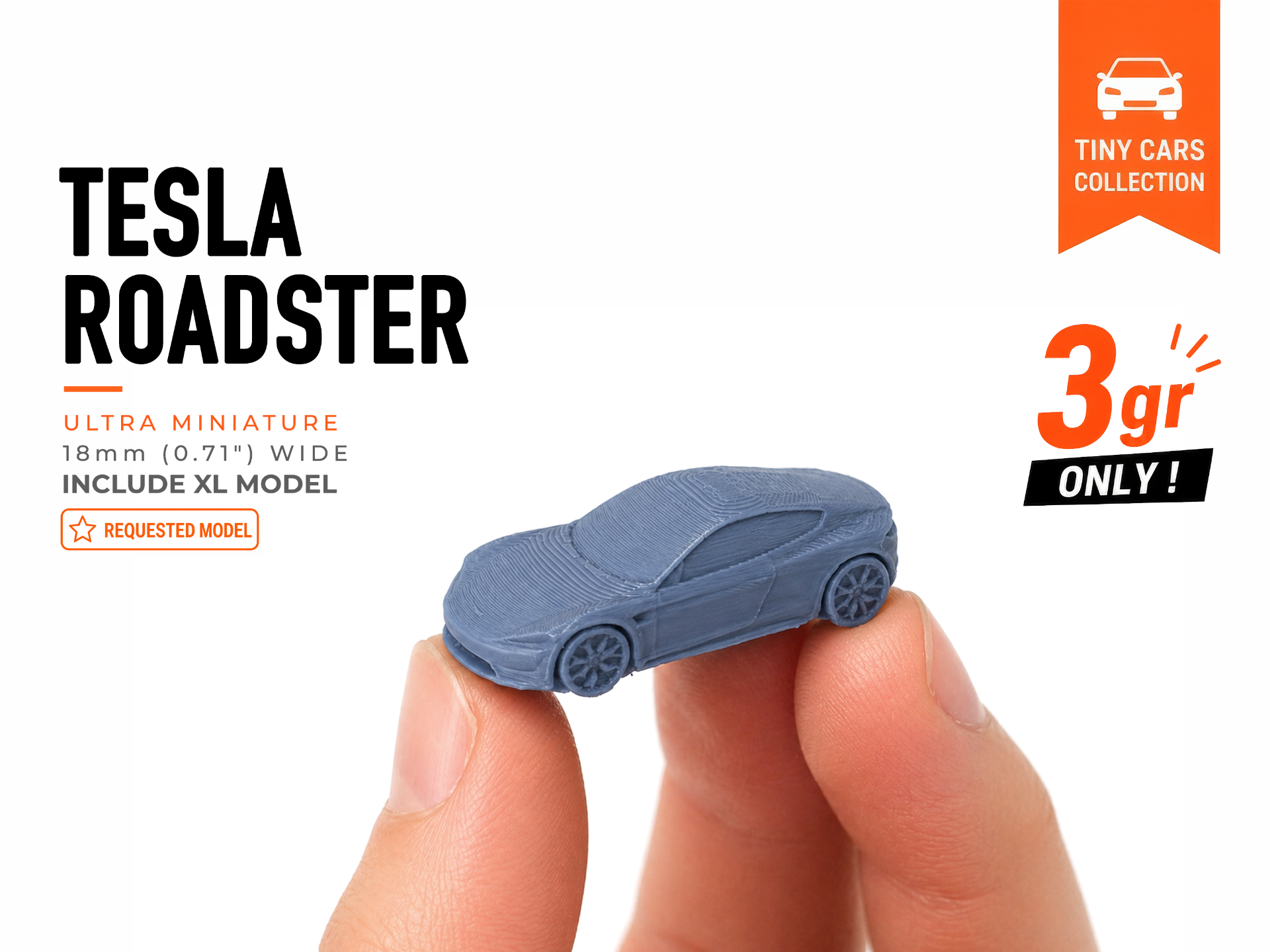Tiny Tesla Roadster - Mini Cars Series