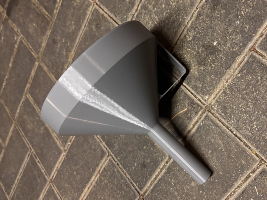 Piaggio Vespa - optimized fuel funnel