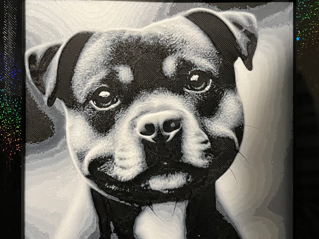 American stafforshire terrier face Hueforge
