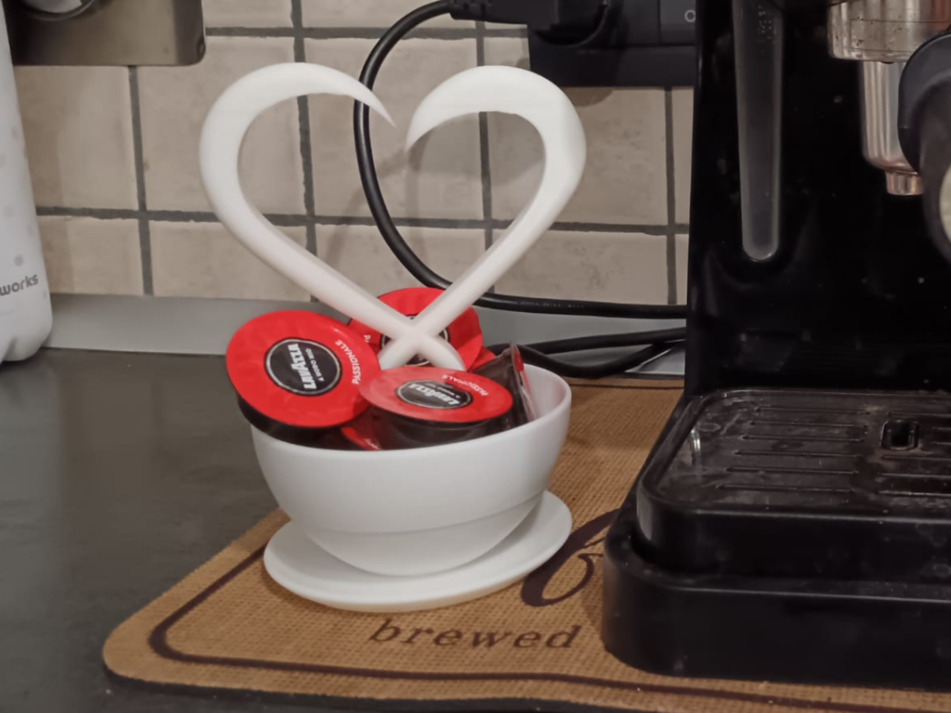 Tazzina da caffè con cuore