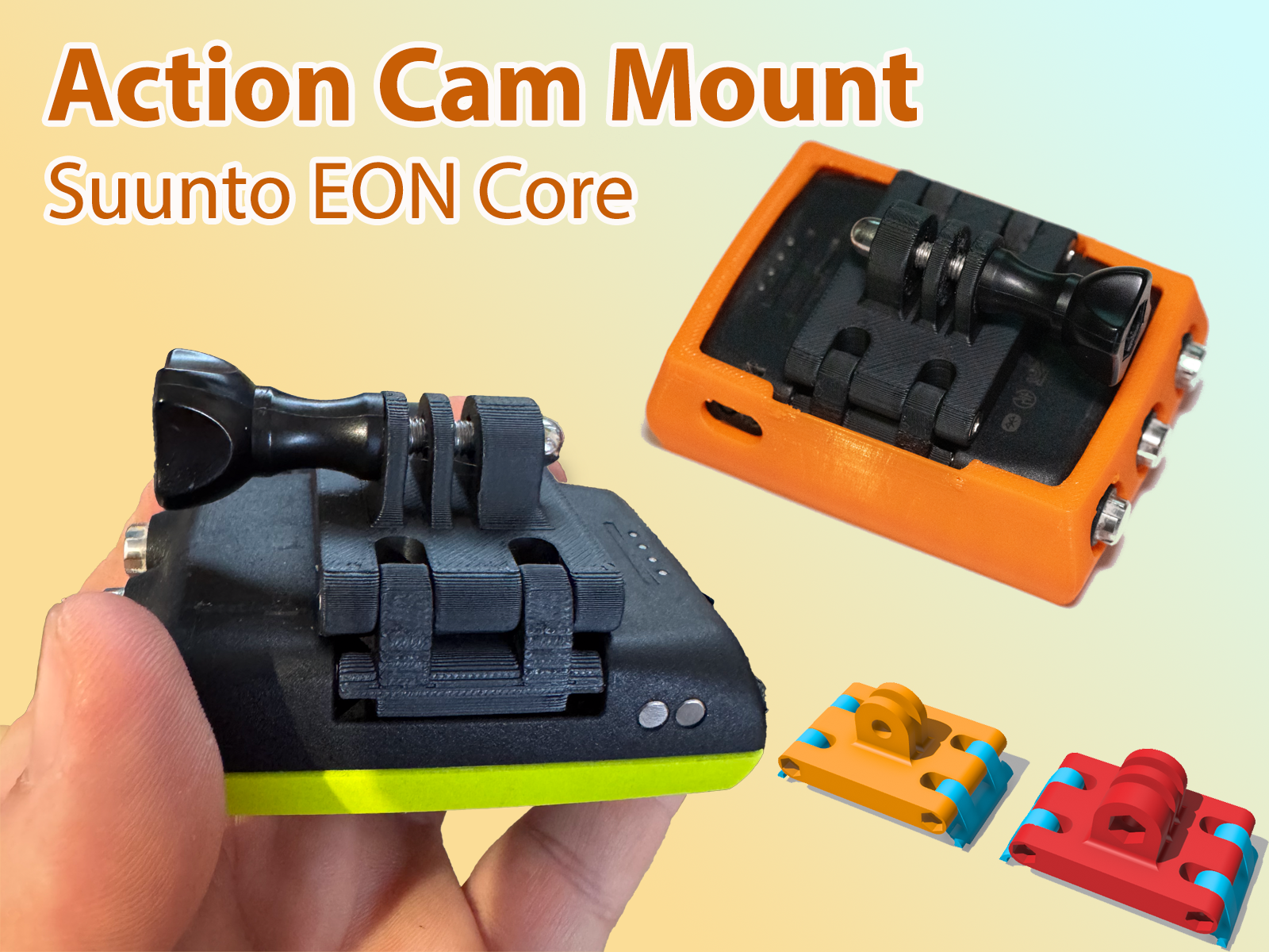 Action Cam Mount for Suunto EON Core Dive Computer