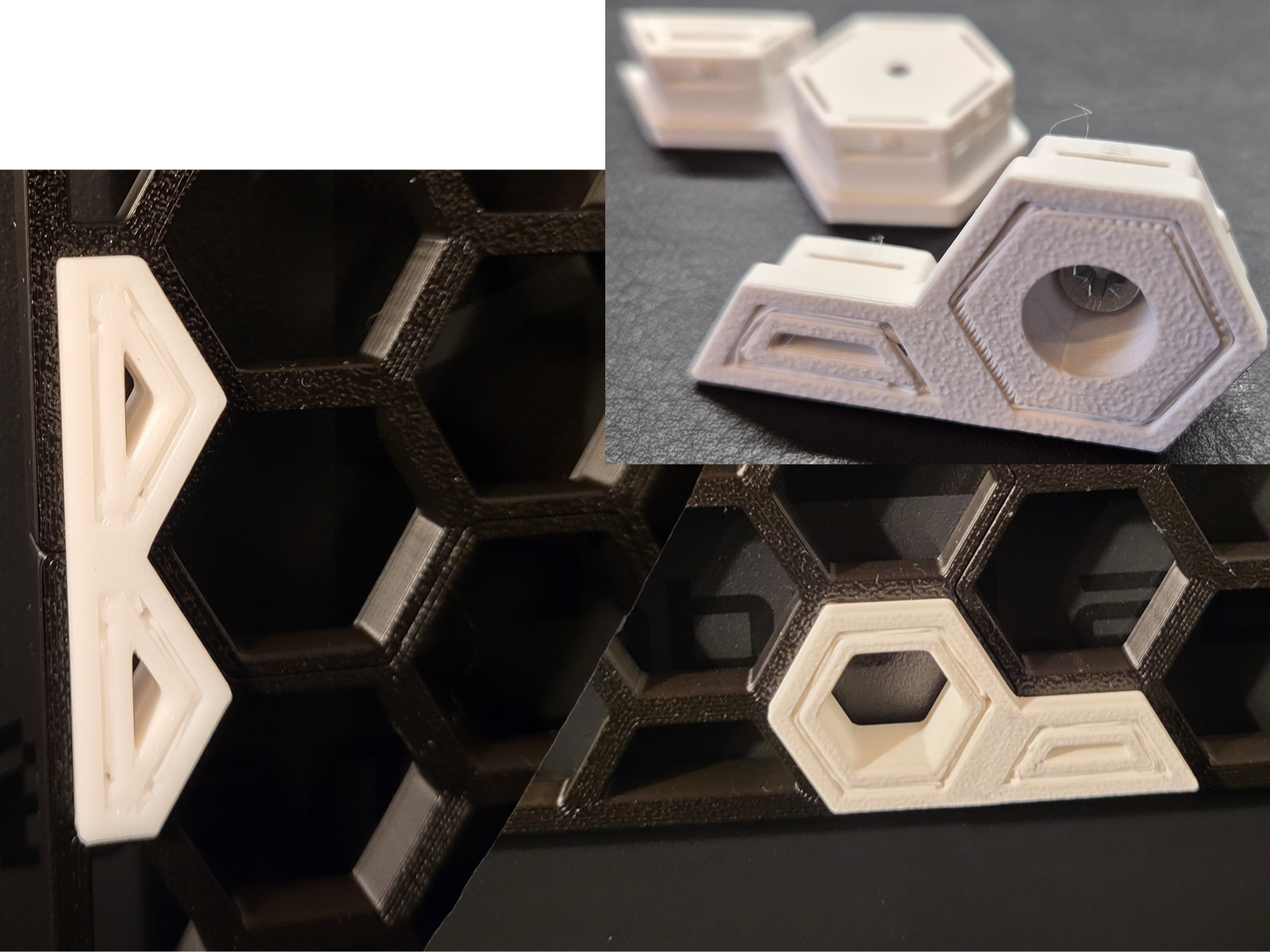 HSW side / halfed Connector for Honeycomb Wall