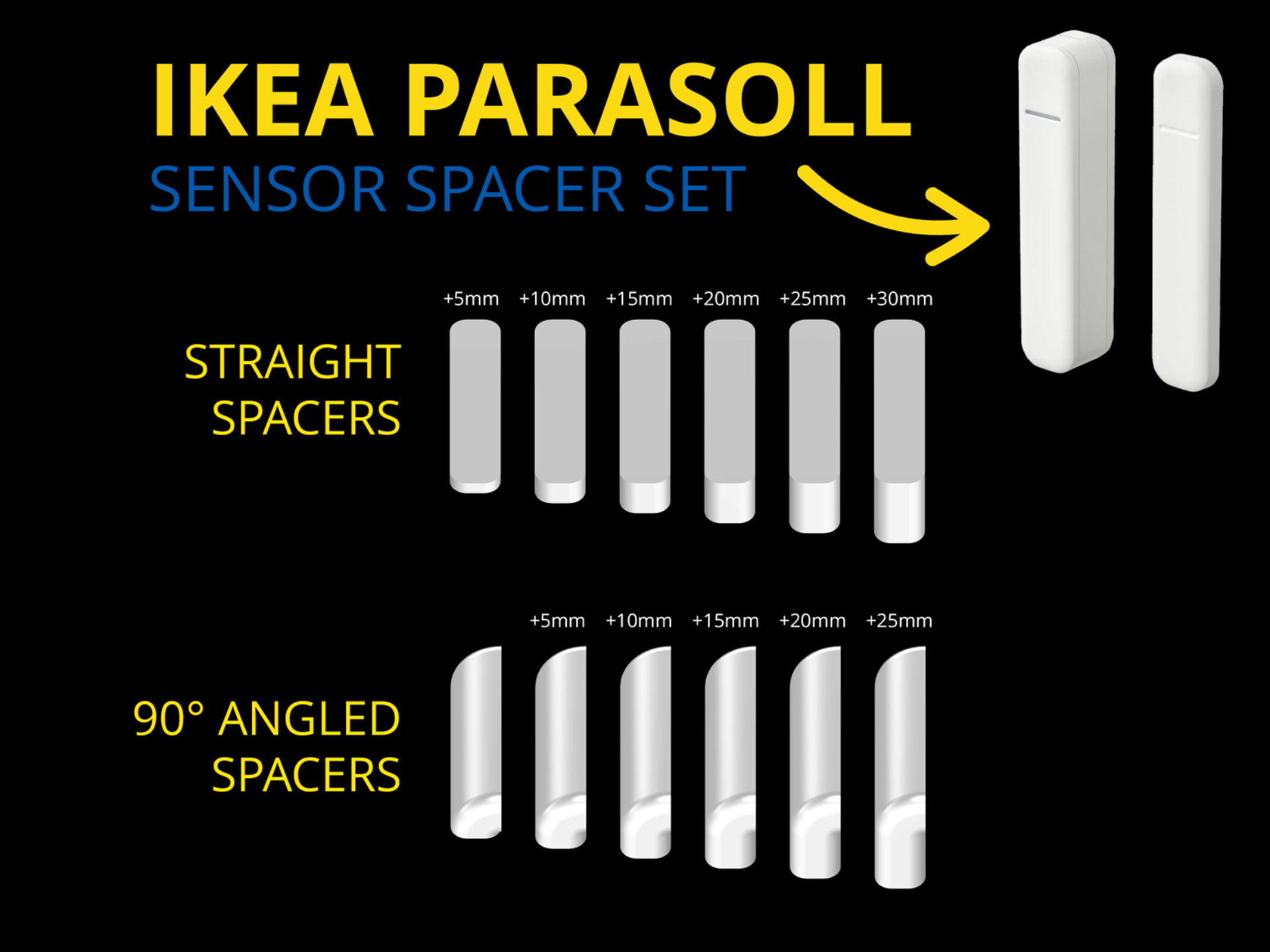 IKEA Parasoll Sensor Spacer Set (6 Sizes)