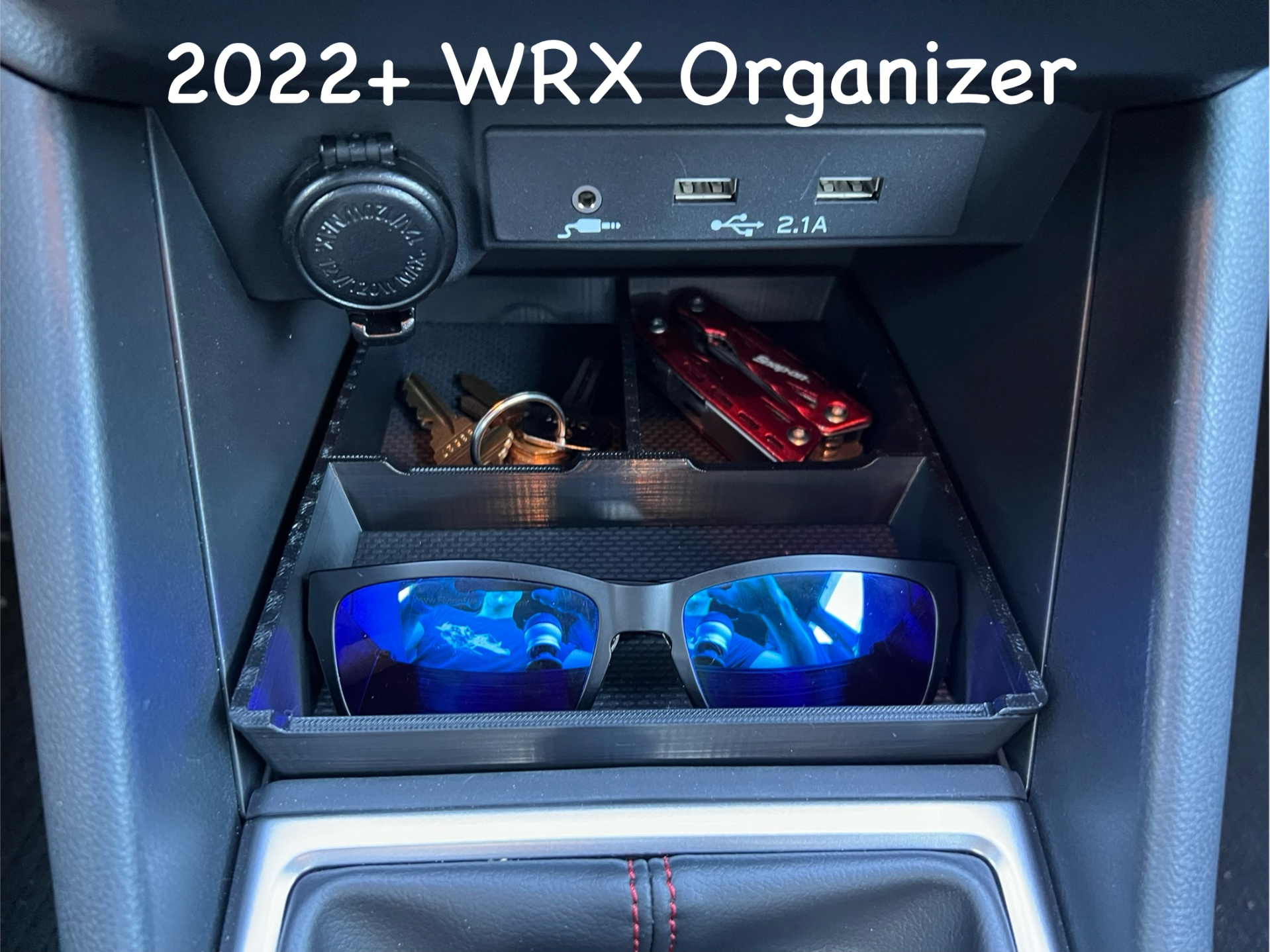 VB WRX 2022+ Console Tray Organizer