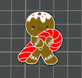 Gingerbread Man Earrings