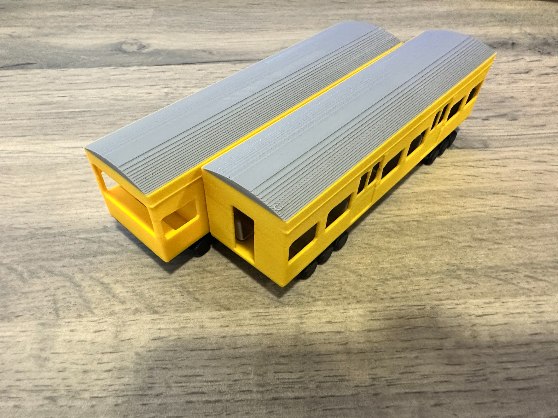 Simple realistic looking trains