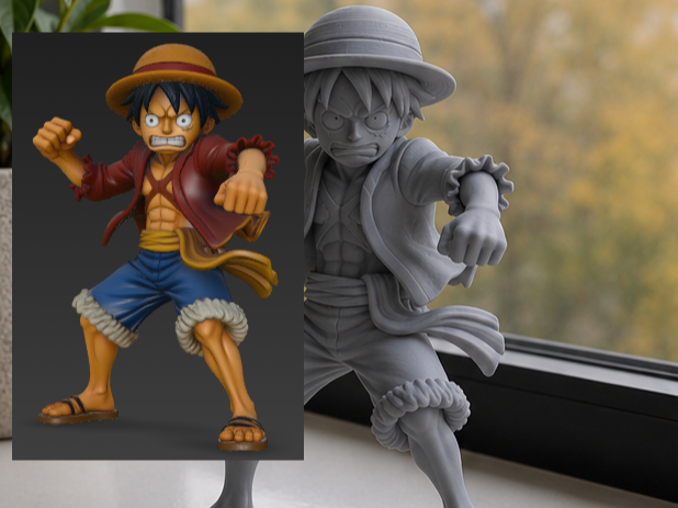 Anime Pirate Warrior Figurine | Luffy Statue