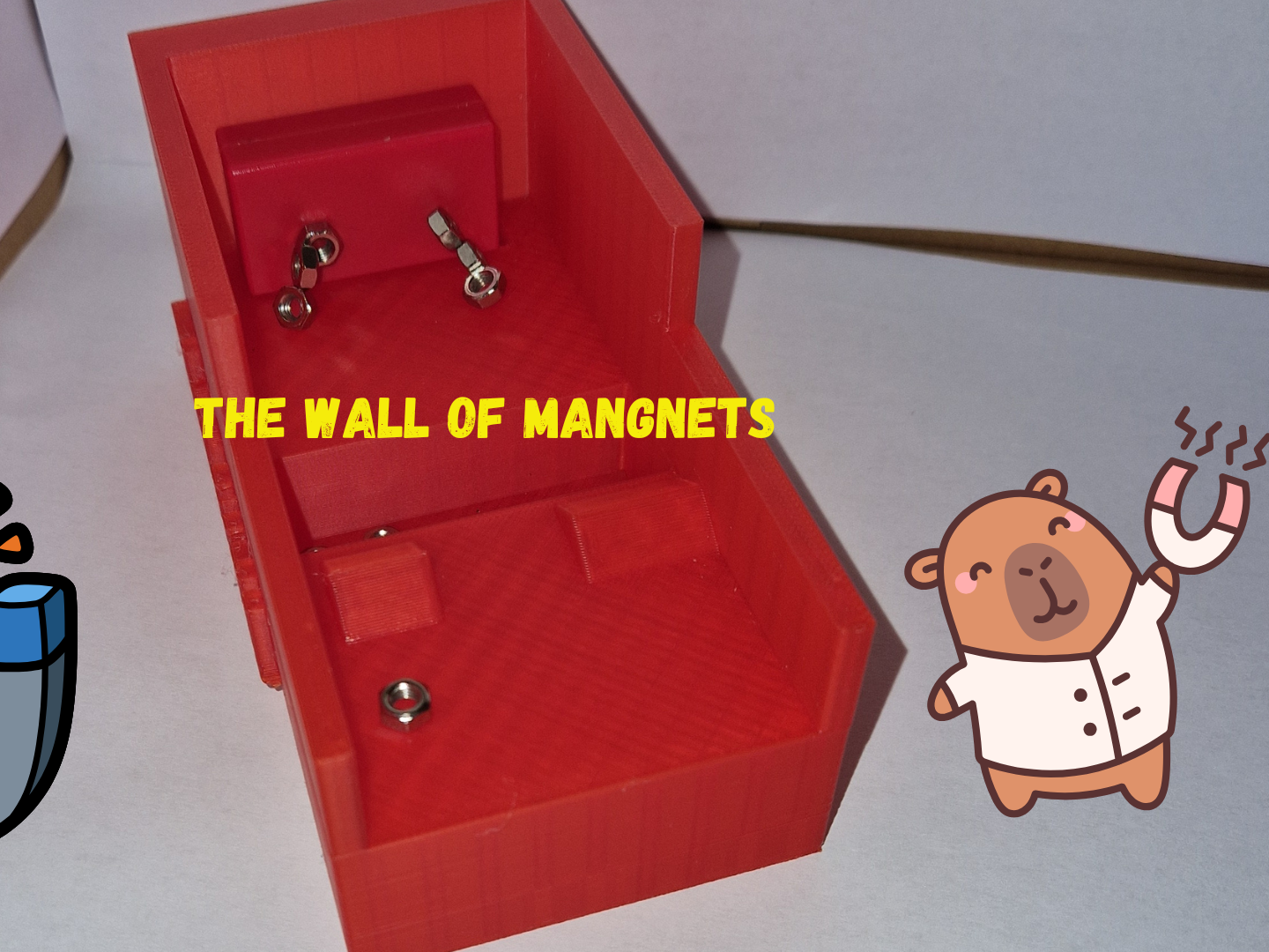 The wall of mangnets