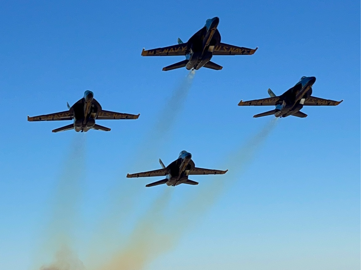 blue angels flyover