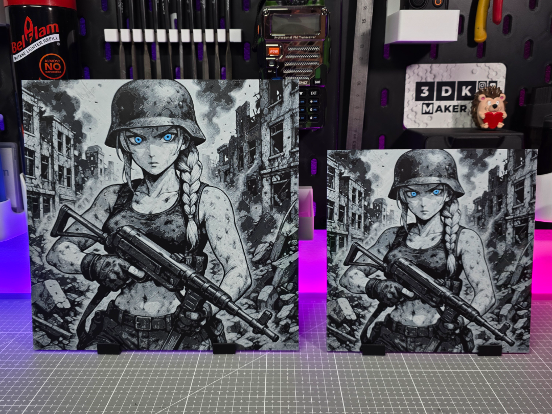 Girl Anime MP40 – Hueforge – 4 Colors