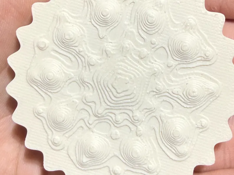 Topographical Sensory Fidget Coin