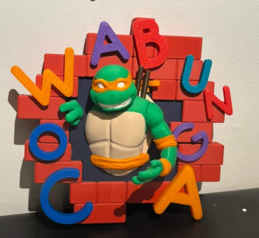 TMNT Cowabunga 3D Wall Art