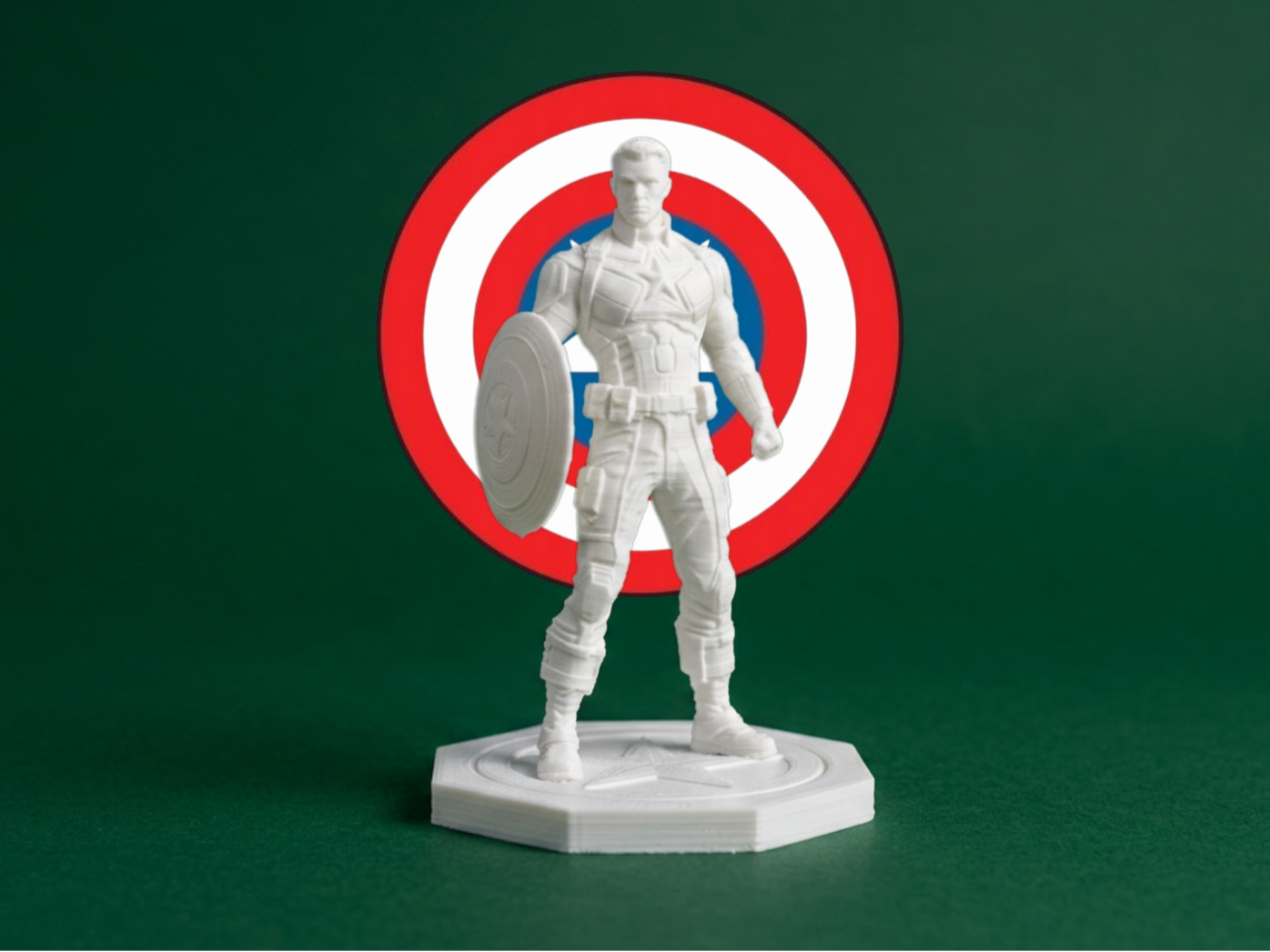 Captain America Marvel Superhero 3D Model