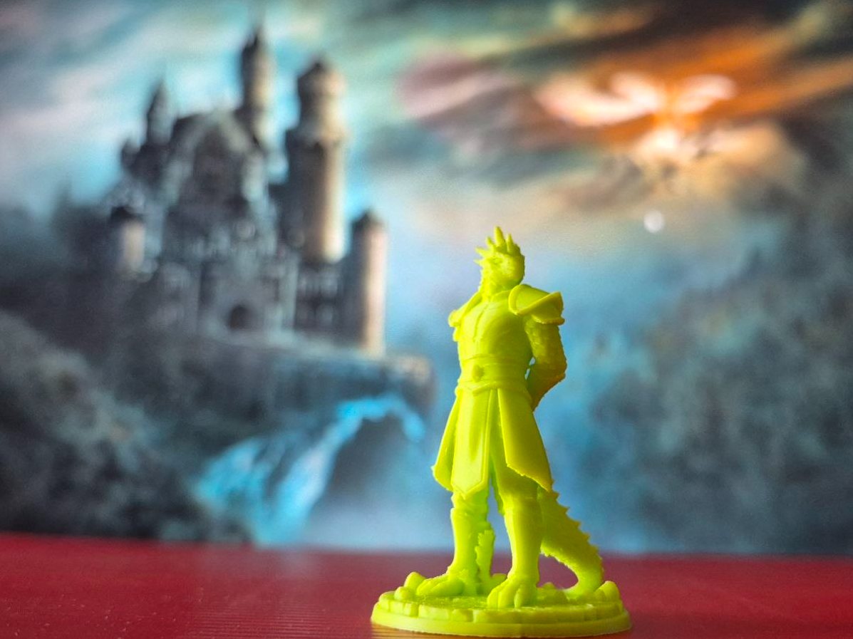 Razgar, the Draconic Warden - dnd miniature