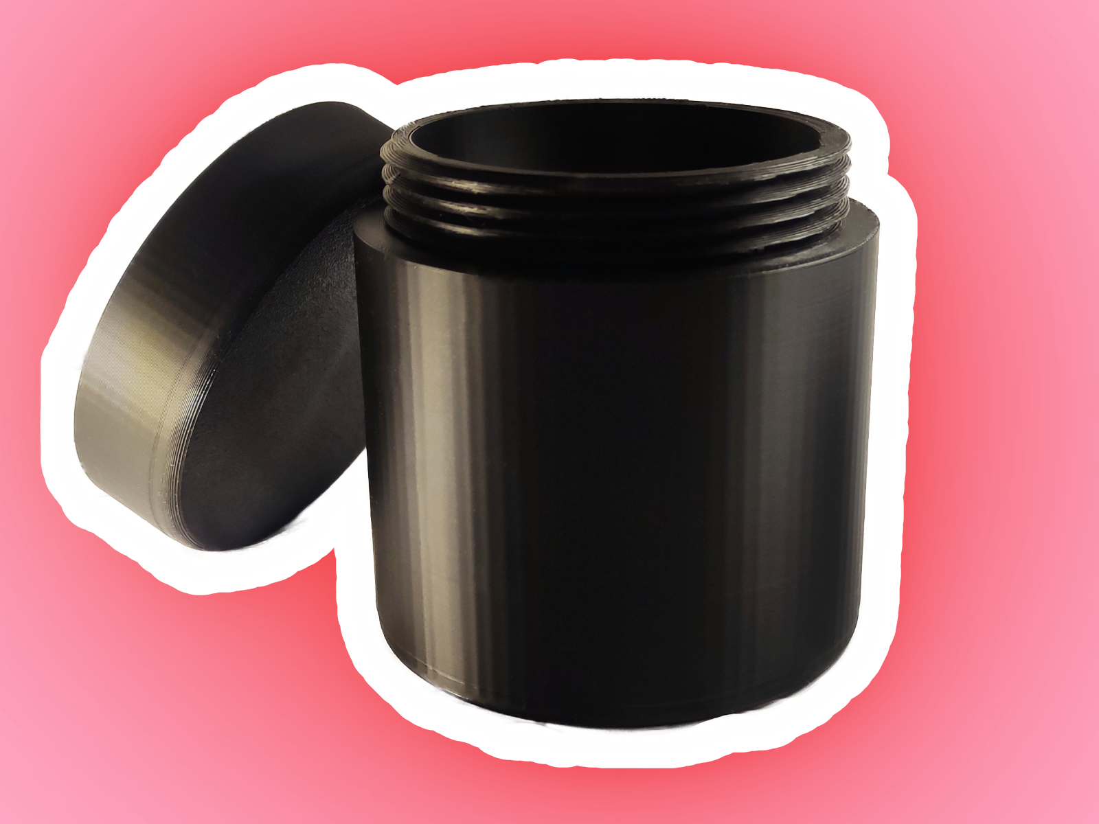 Big Threaded Container - Thick Walled