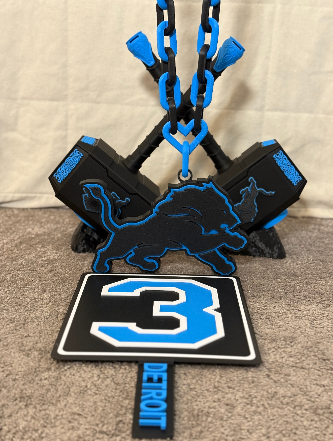 Detroit Lion's 3rd Down Town Sign