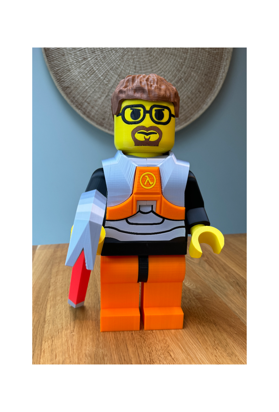 Gordon Freeman Giant Lego Figure (Half-Life) Complete set