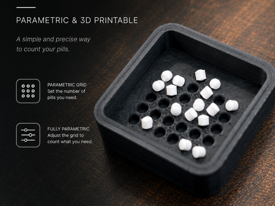 Parametric Tablet Counter Tray