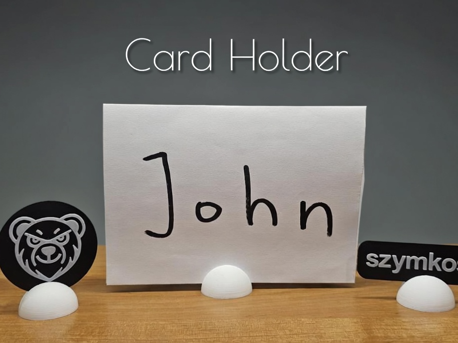 Hemispherical Place Card Holder
