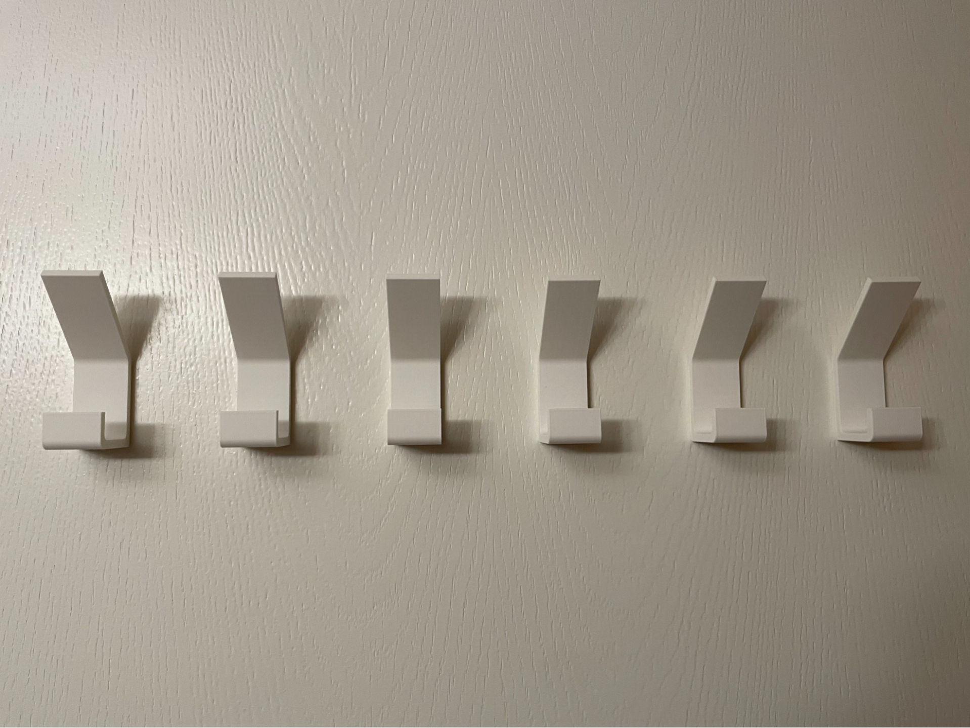 (6) Towel/Coat Hooks - No Drilling Needed