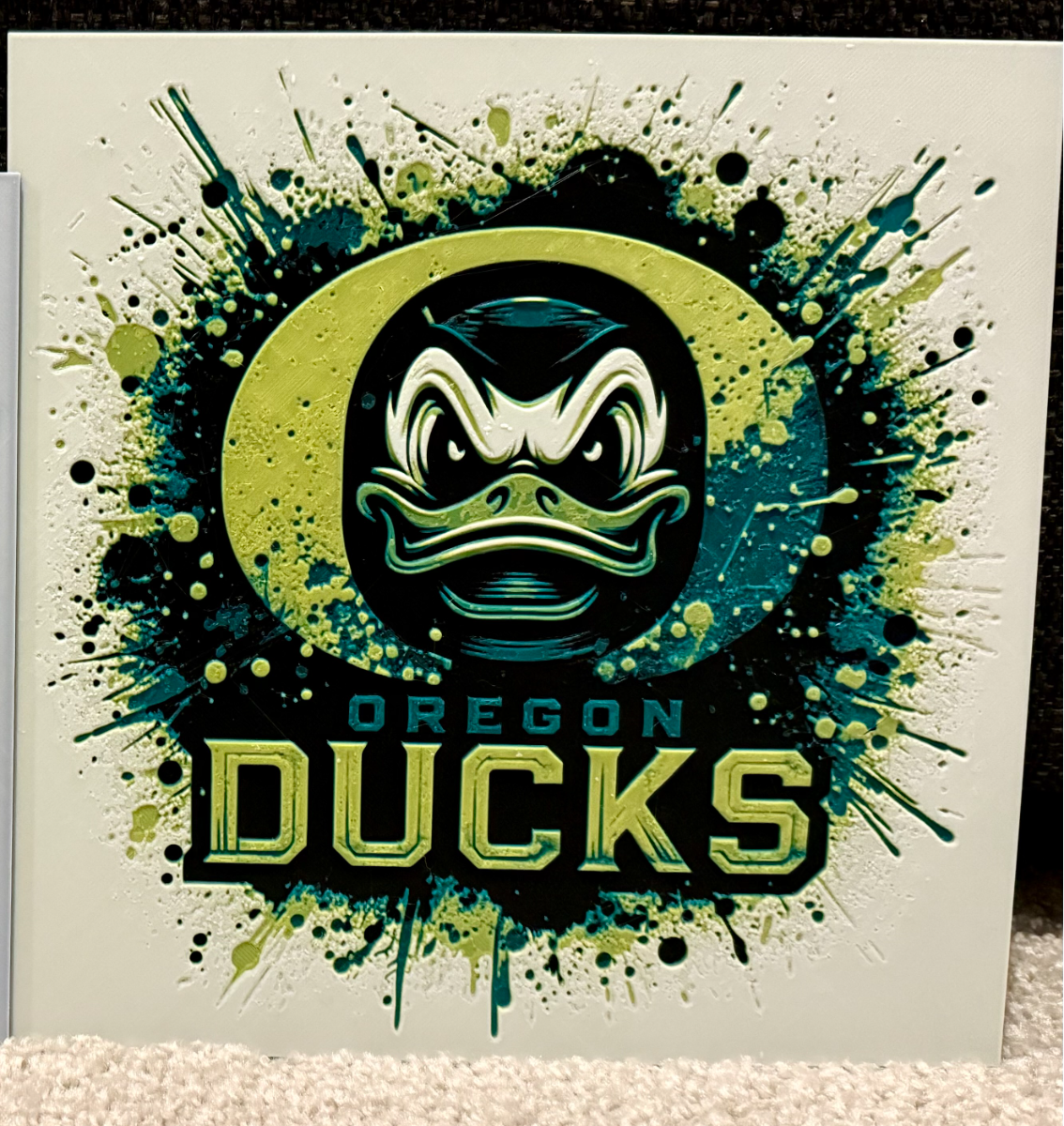 Oregon Ducks hueforge