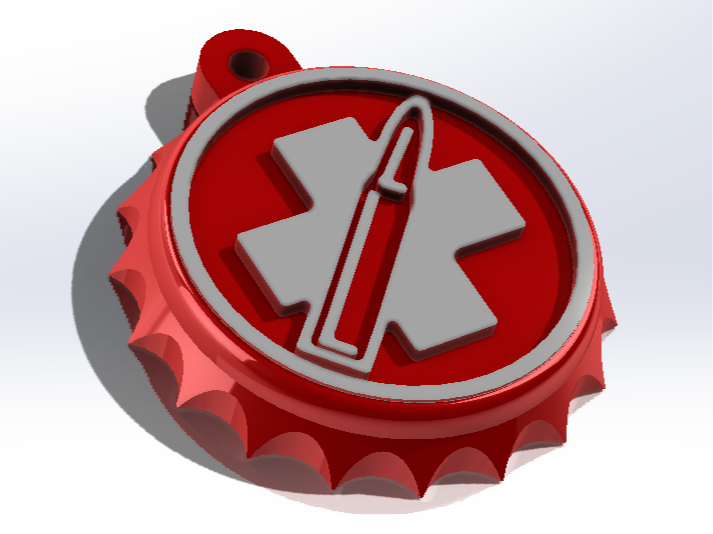 Juggernog Bottle Cap Key Chain