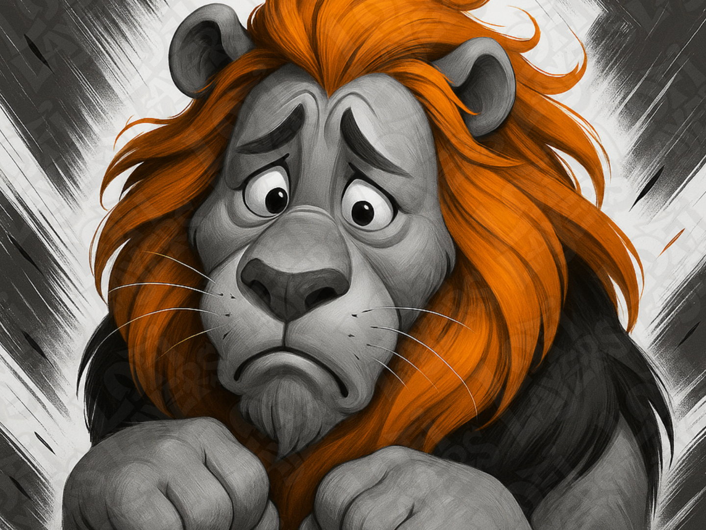 Cowardly Lion Hueforge
