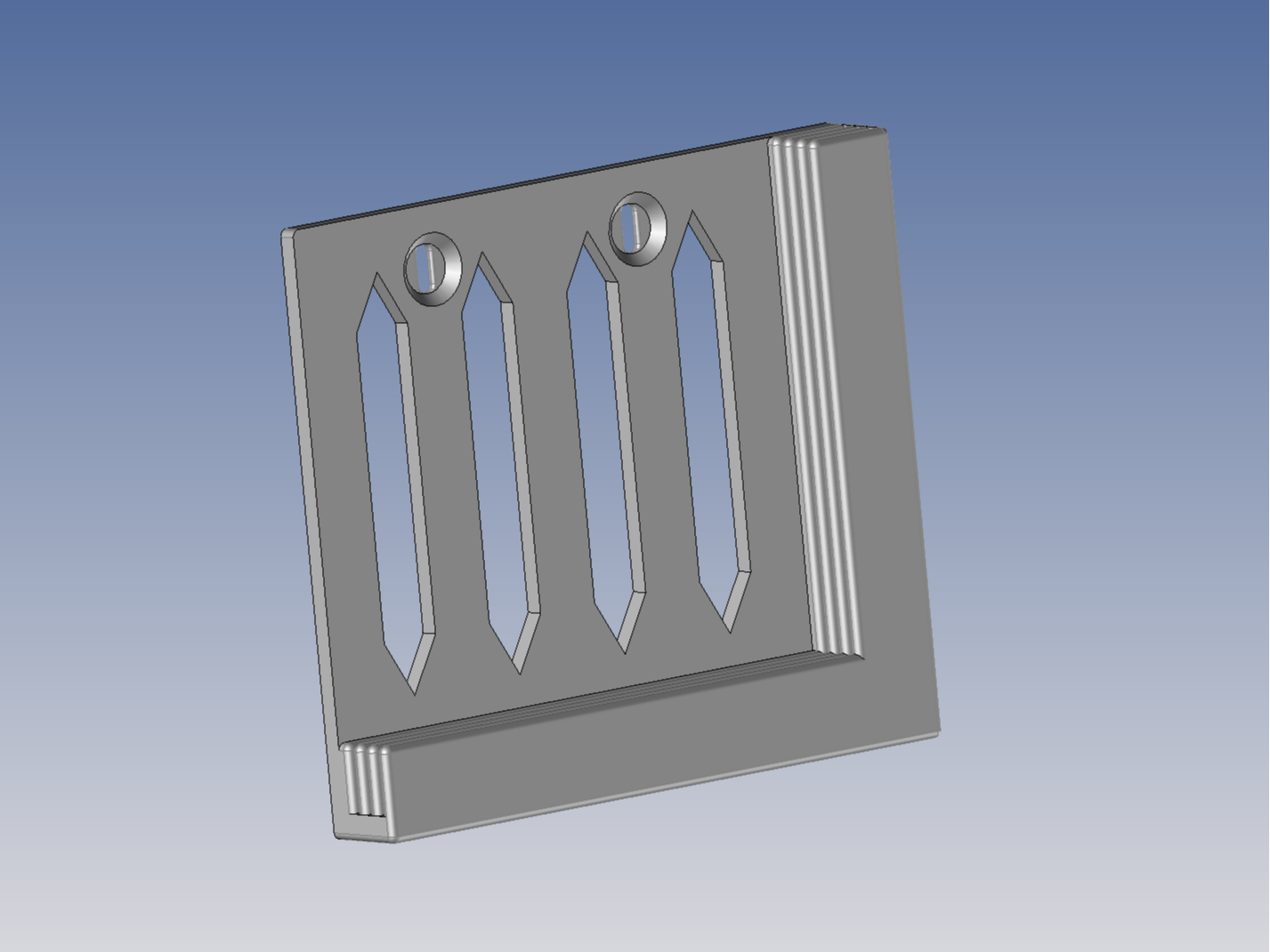 Bauplattenhalter für IKEA Skadis