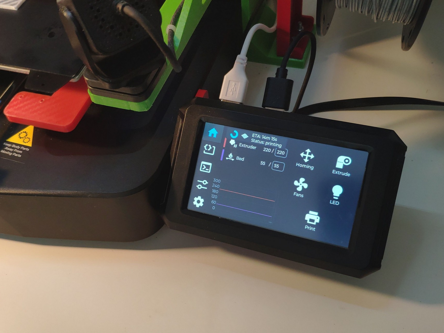 Ender 3 V3 KE Guppy screen holder
