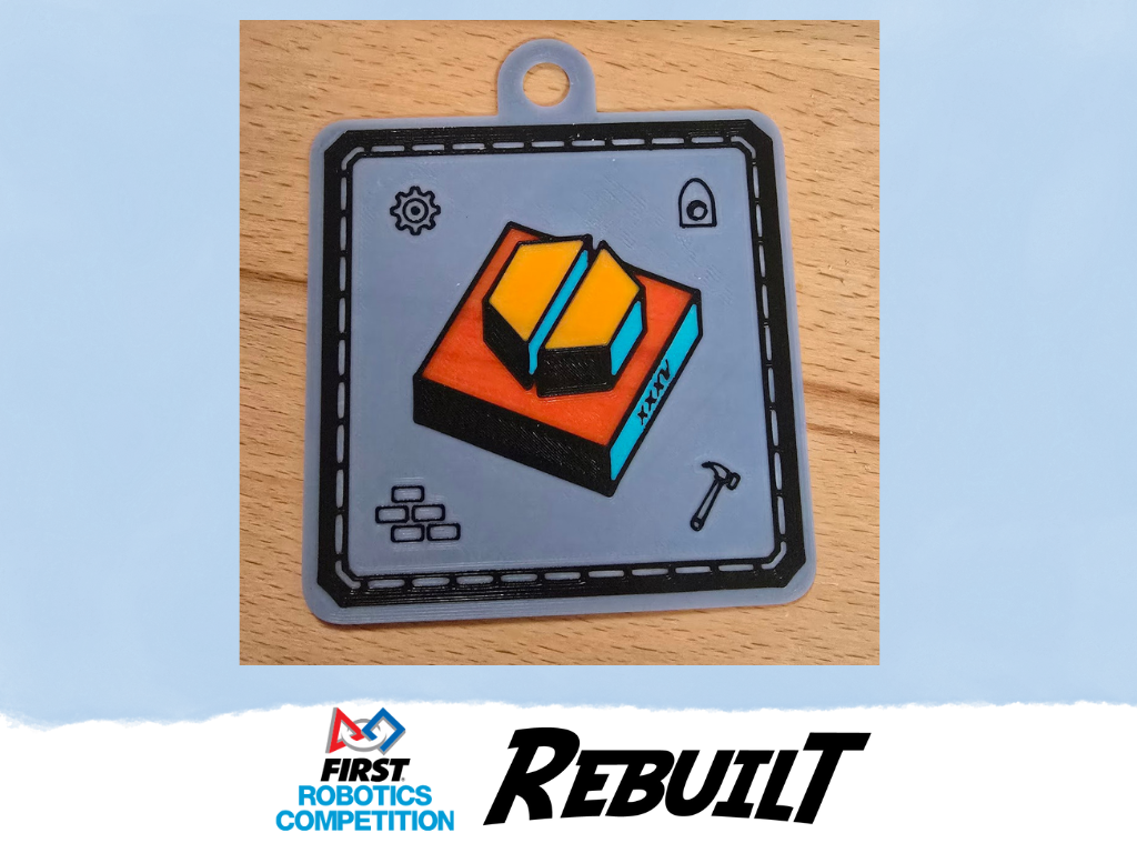 FIRST Robotics Competition (FRC) Rebuilt Keychain