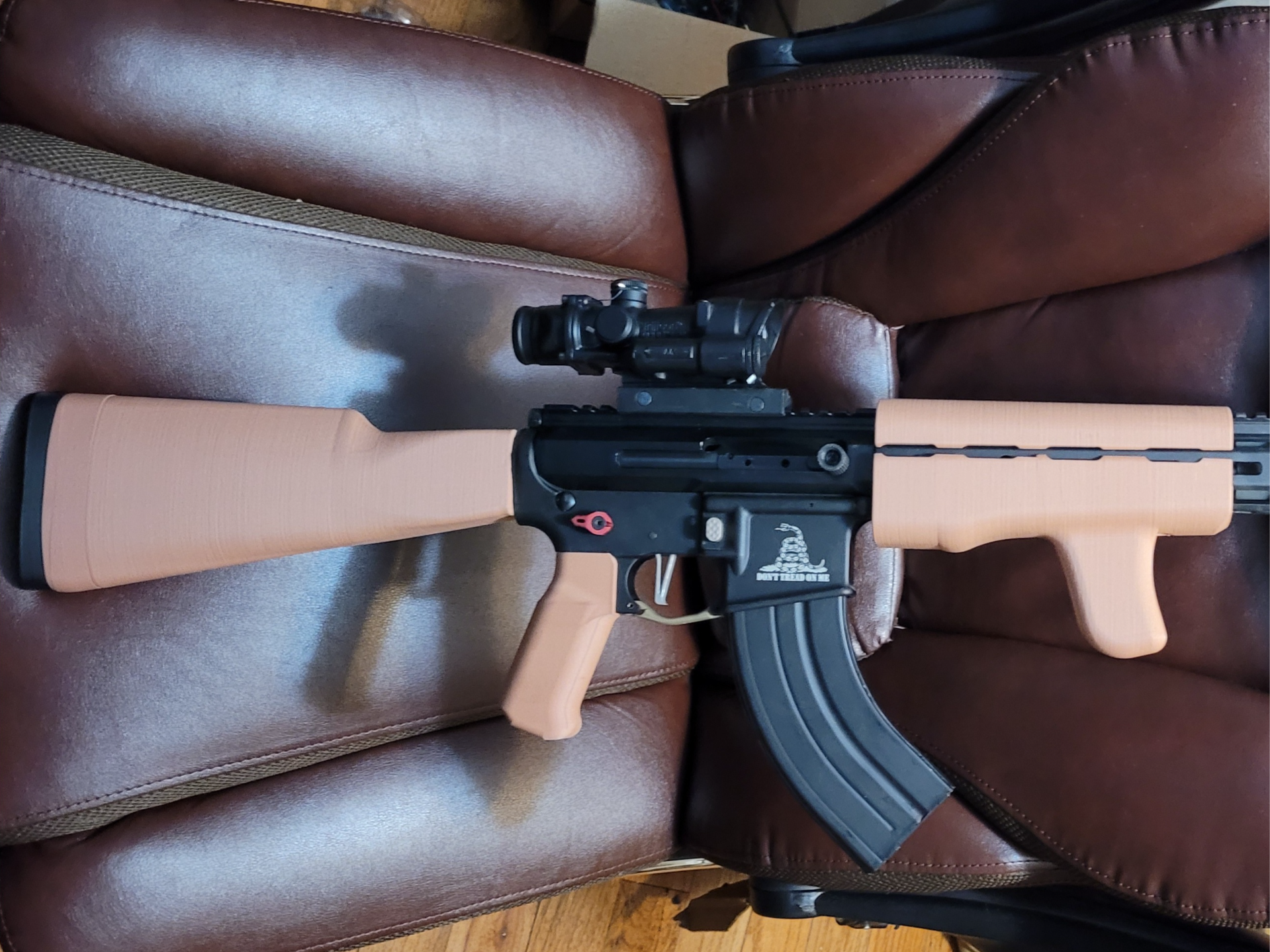 The Commerican AK style AR15 furniture
