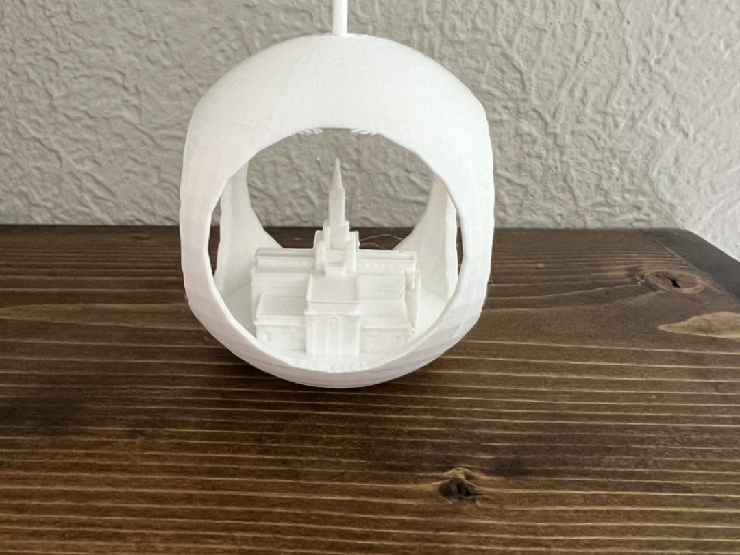 Fort Collins Colorado Temple Ornament.