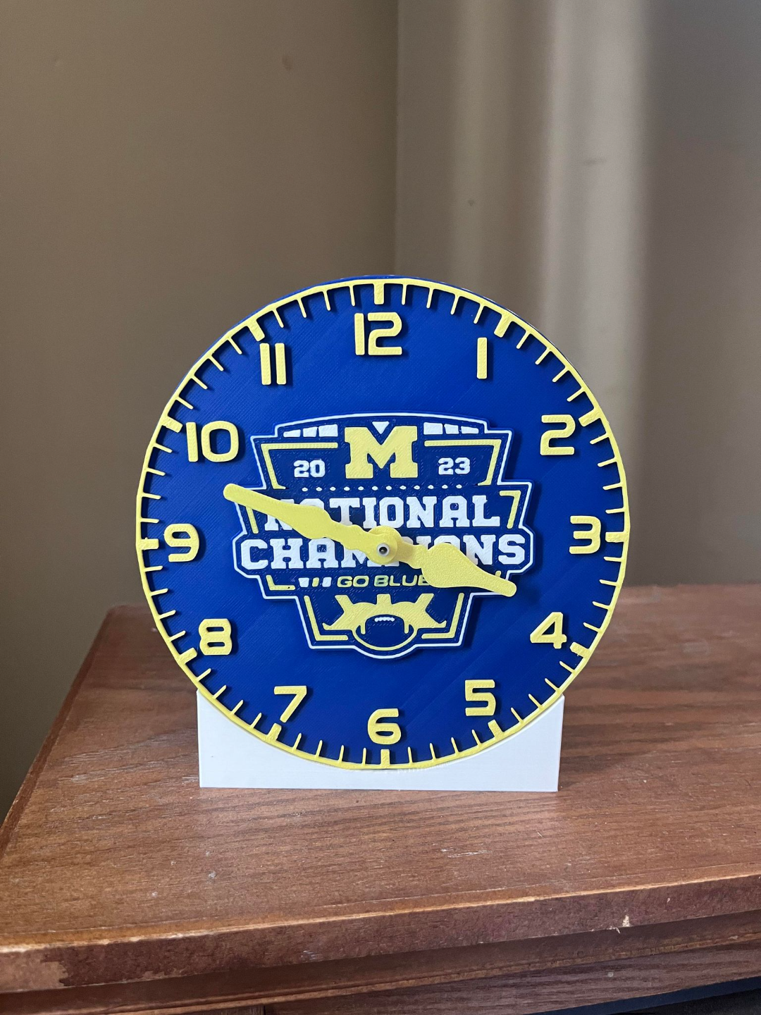 Michigan National Champions Desk Clock