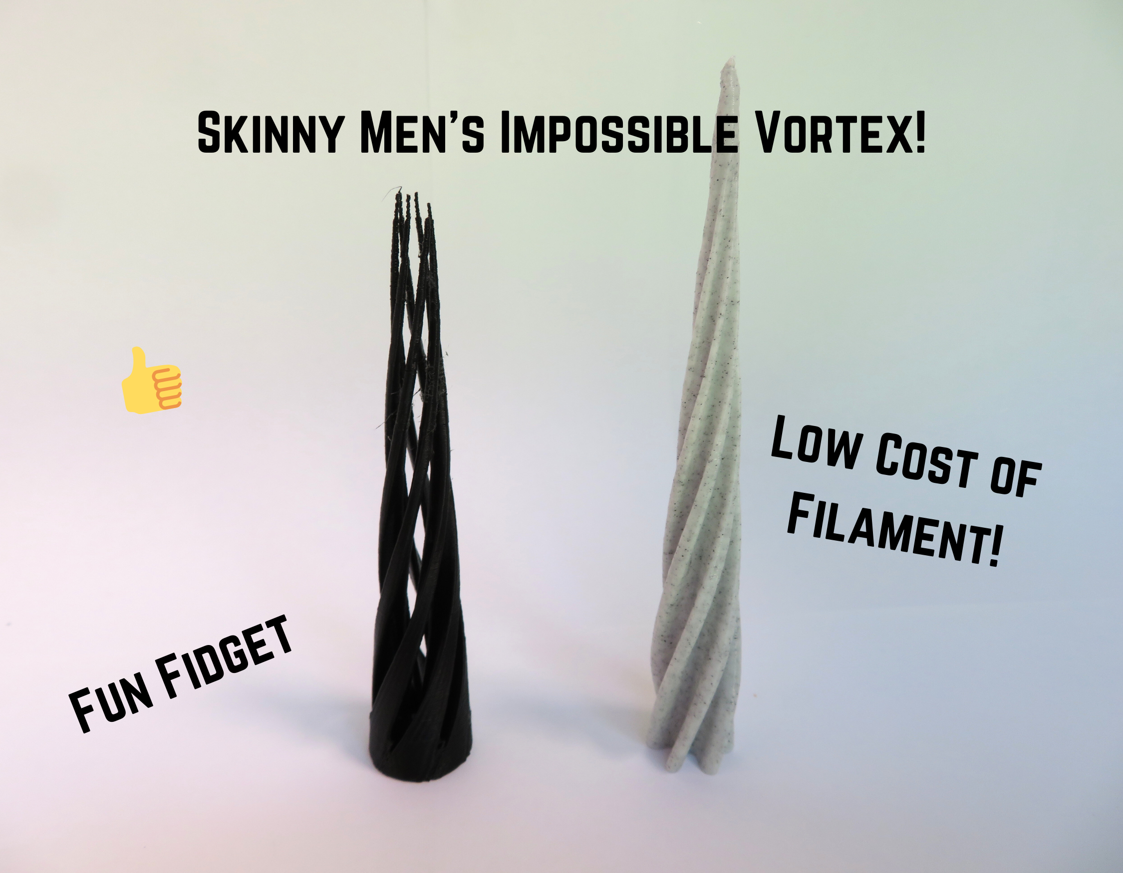 Skinny Men's Impossible Vortex Illusion