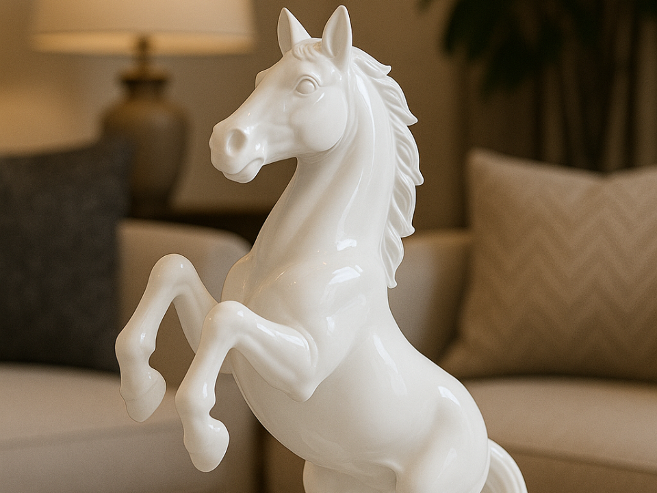 Estatua Elegante de Caballo