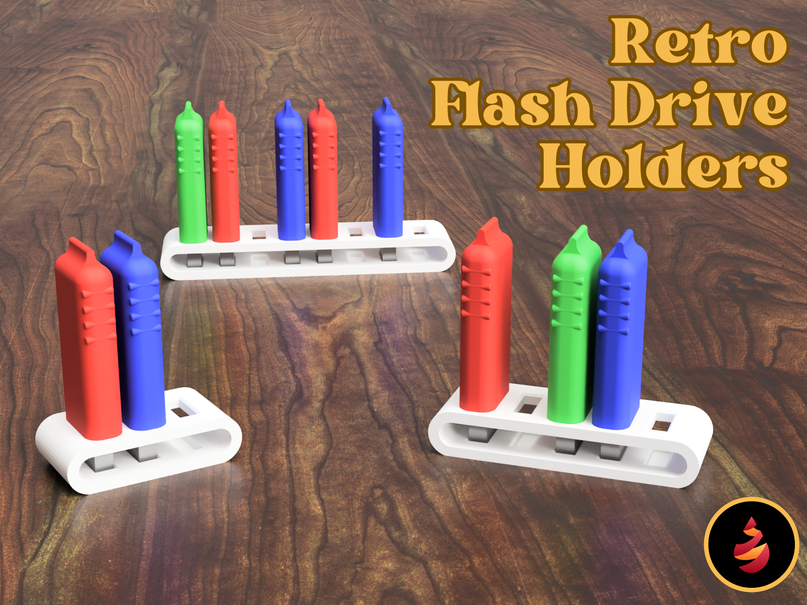 Retro Flash Drive Holder