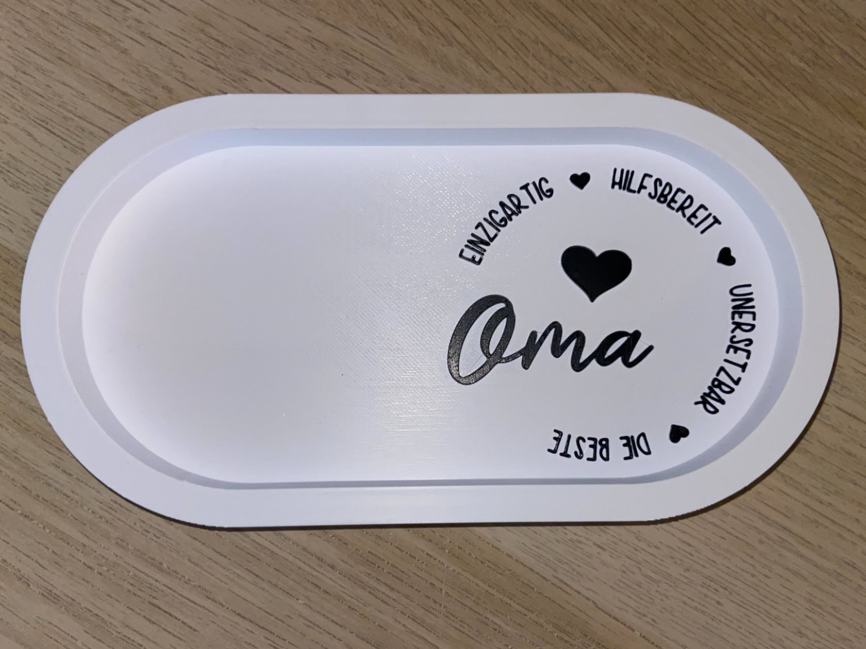 Ovales Tablett Gr. M - Oma
