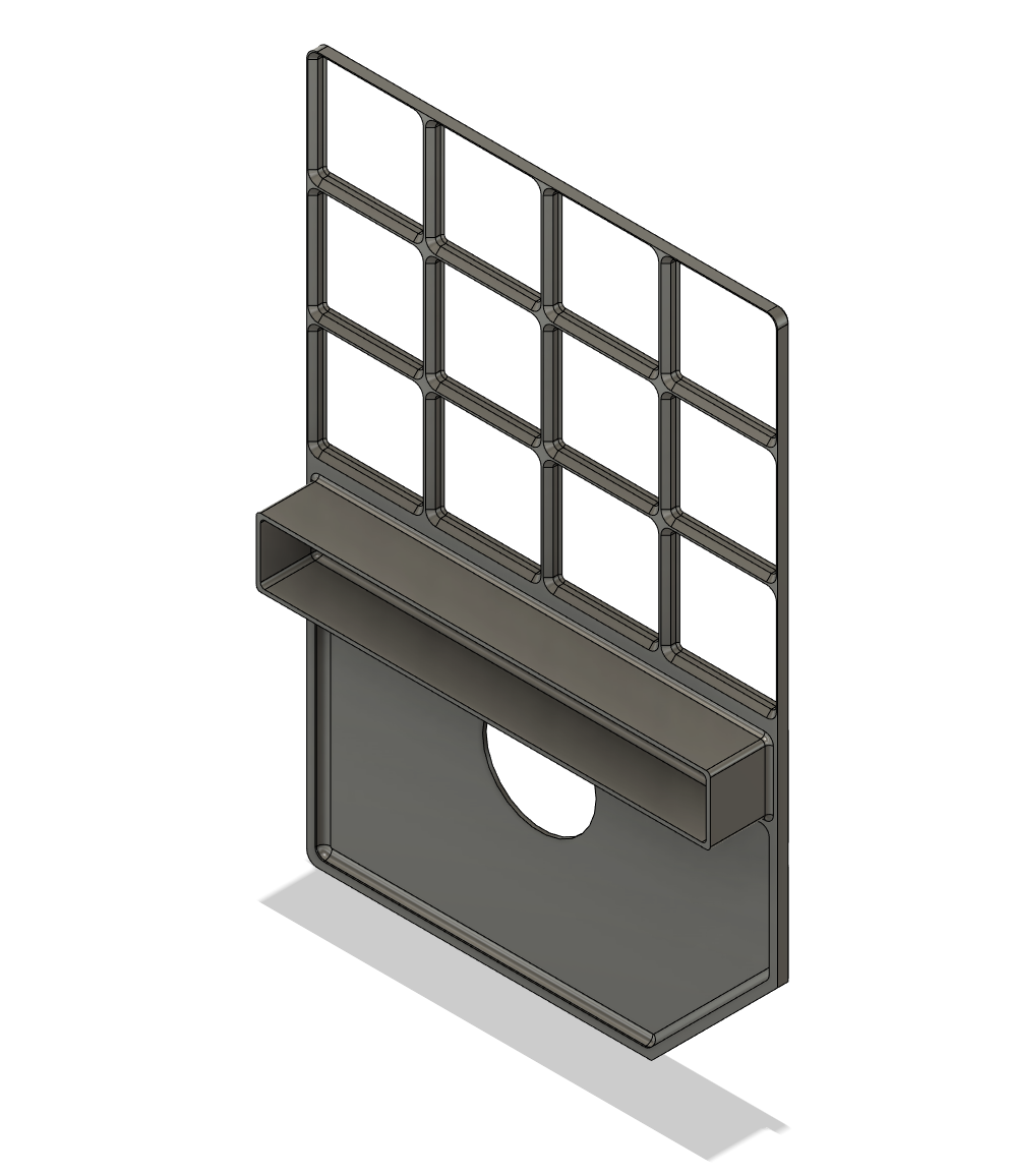 Glowforge Escutcheon Gridfinity Base