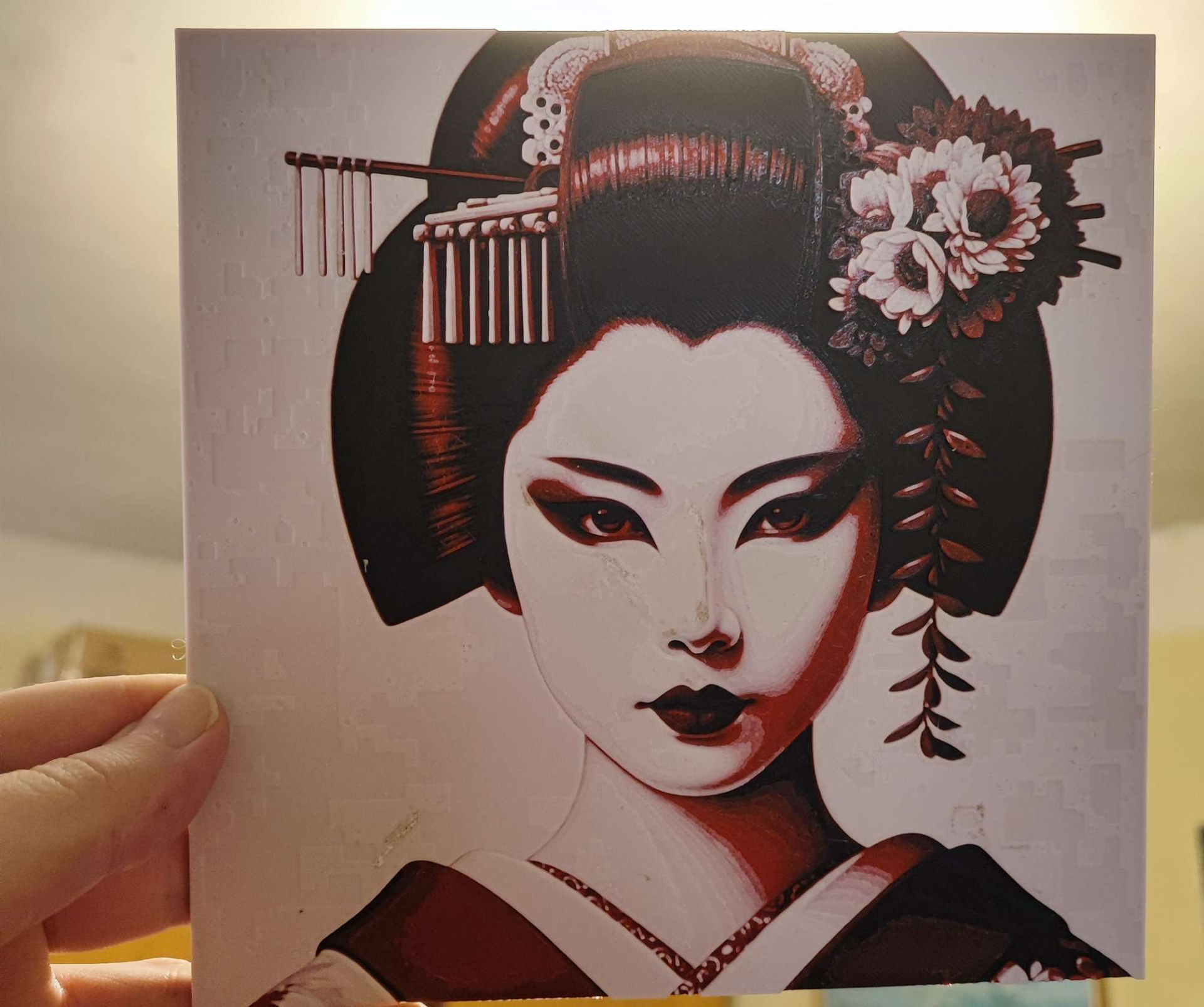 Portrait of a Geisha Hueforge 3color