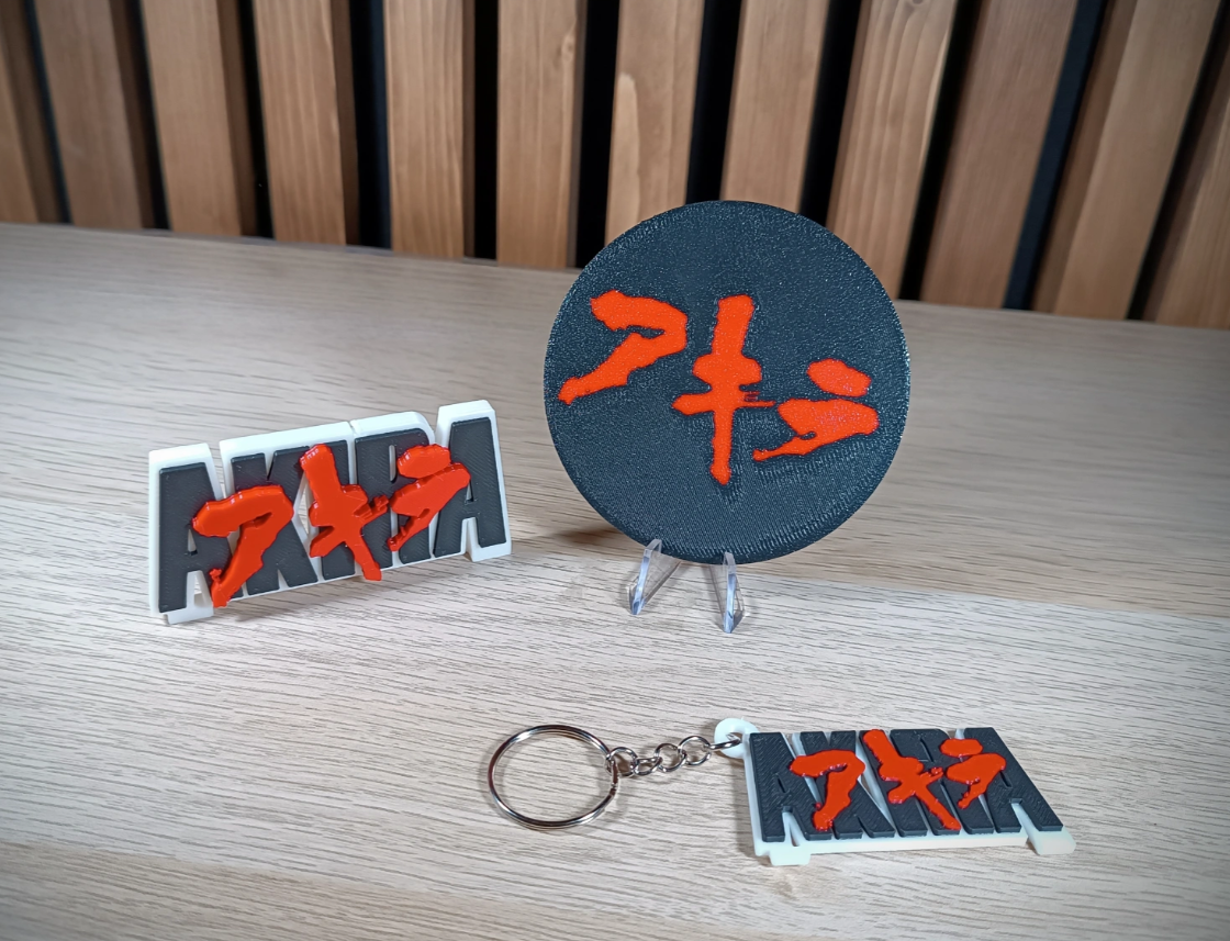 Akira Japan Logo + Keyring + Coaster