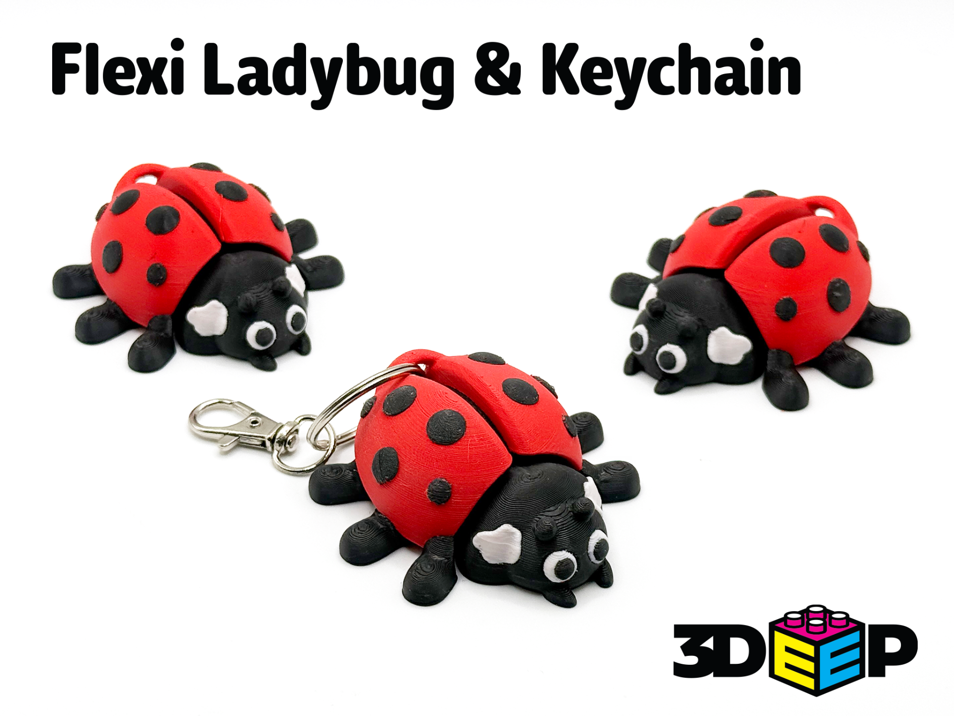Flexi Ladybug & Keychain - No Supports